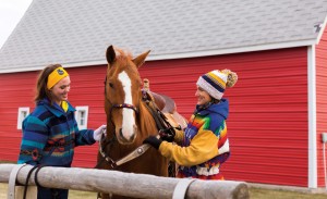 On a brisk winter day, Victoria (French) Blatchford, right, attends to her horse, Red Man, with her daughter, Carolyn, 15, at their stables, Six Mile Creek Acres, on the north edge of Brookings. The former Miss Rodeo South Dakota stays connected with the sport through barrel racing and her daughter, who has pursued royalty as well as goat tying and breakaway roping.