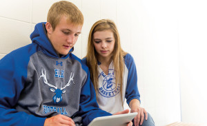 Two Elkton High School students took advantage of online classes as members of the dual-credit program.