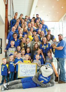 For their commitment to State, the Somsens were honored as the 2019 South Dakota State University Family of the Year by Staters for State, the student chapter of the South Dakota State Alumni Association.