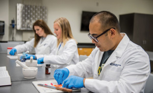 A pharmacy lab in 2019.