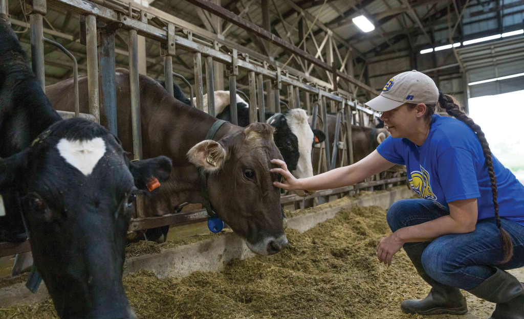 Rhea Lawrence has been part of the growth seen in the College of Agriculture, Food and Environmental Sciences since 2008-09. Women have accounted for 79% of the collegeâ€™s increase in students.